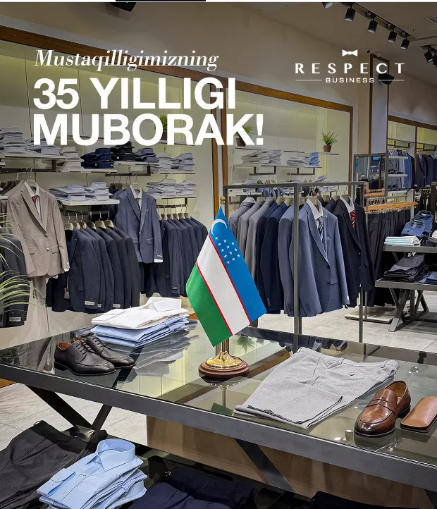 Respect Business do'konidagi kostyum va ko'ylaklar javoni